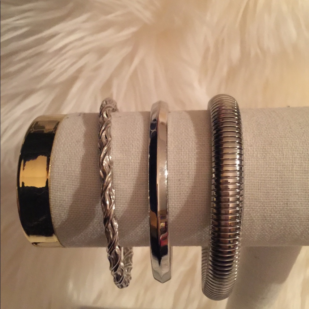 Vintage Monet Bangles and Cuff Bracelet